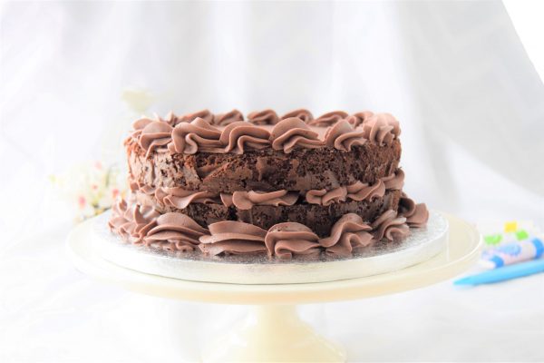 A deliciously yummy chocolate cake