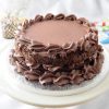 Delicious Chocolate cake with lovely decorative piping