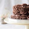 Yummy Chocolate cake on a cake stand