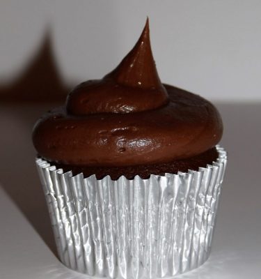 Chocolate cupcake with chocolate ganache